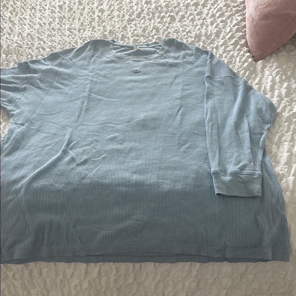 Free People Sky Blue Tunic Top